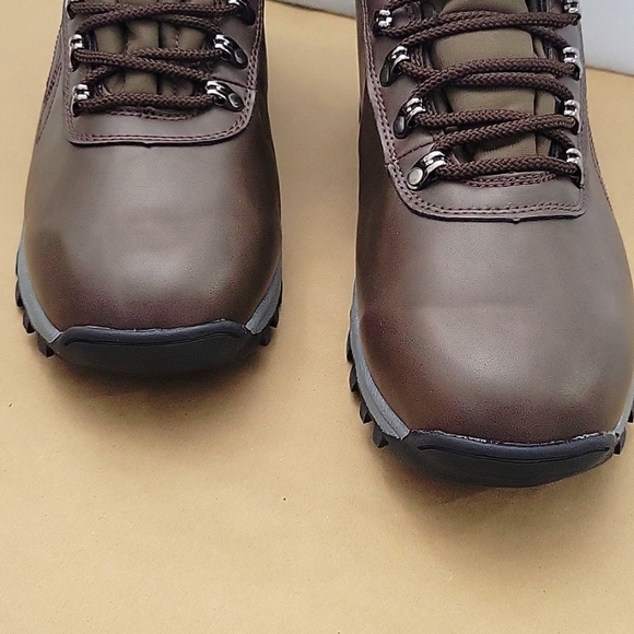 Mens Shoes Winter Snow Boots Waterproof Fur Lined Leather Ankle Non-Slip - Picture 4 of 14